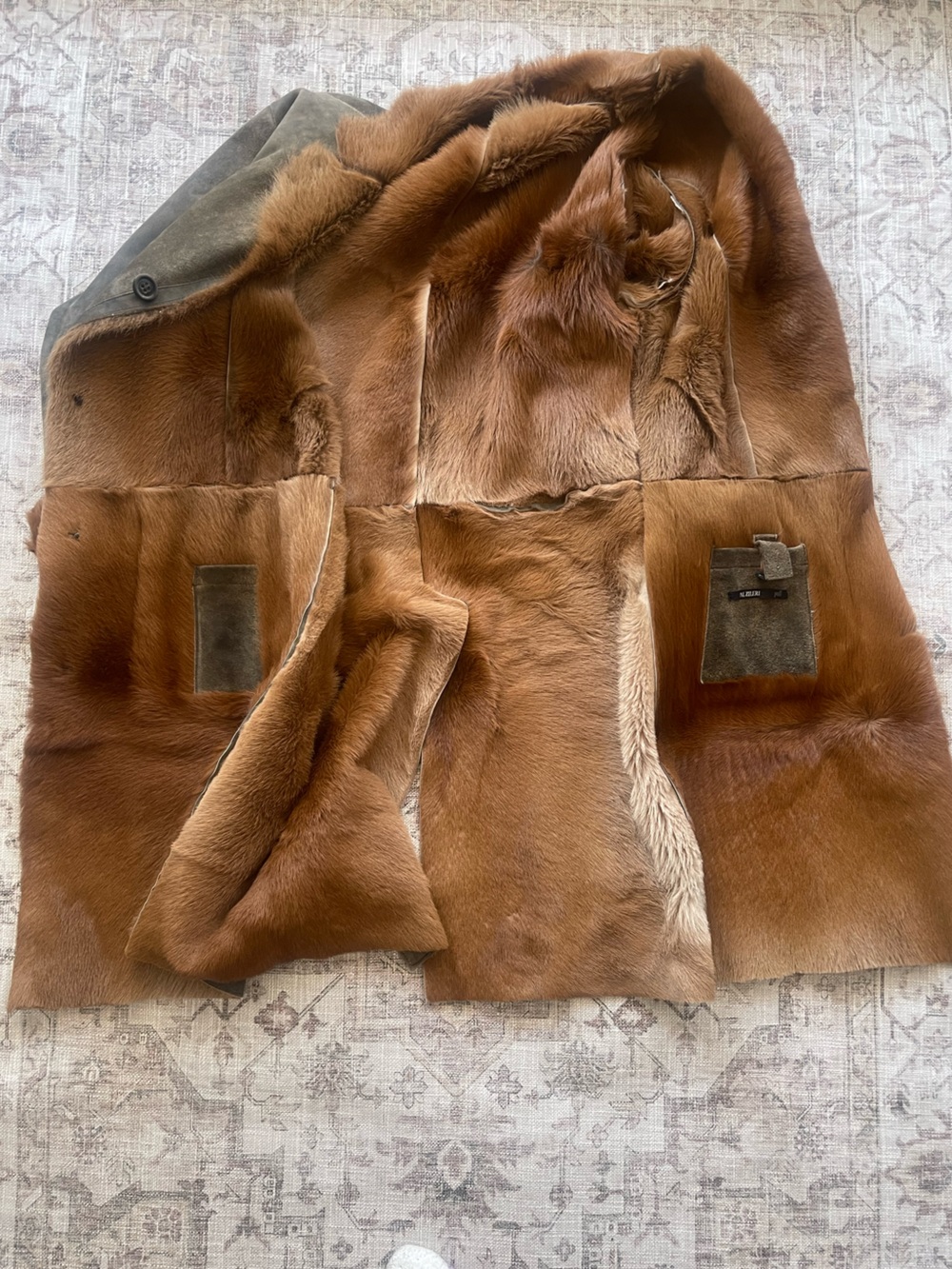 Pal Zileri Natural Leather Fur Coat - Picture 3 of 14